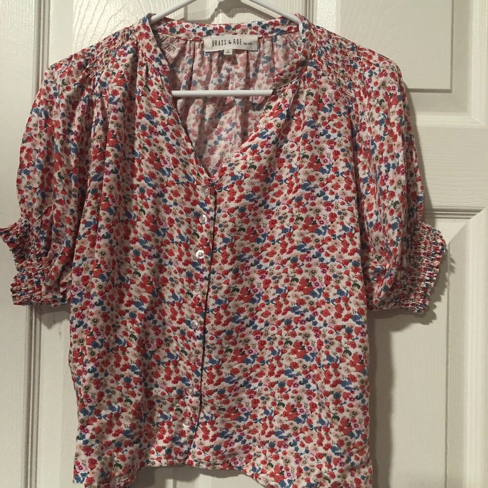 Brass & Roe by cts Floral Print  Flower Top